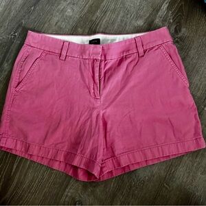 J. Crew Pink 5 inch Shorts Cotton Twill size 10